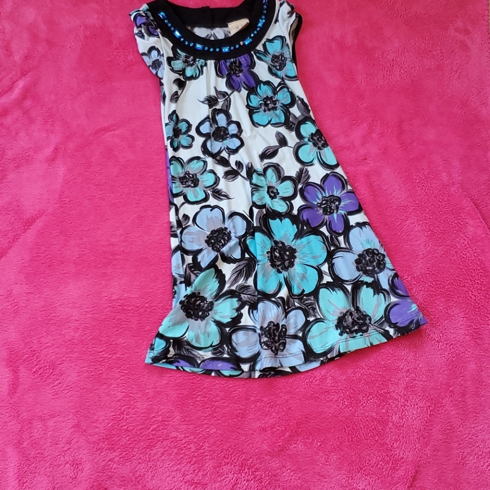 Springtime Blue floral dress